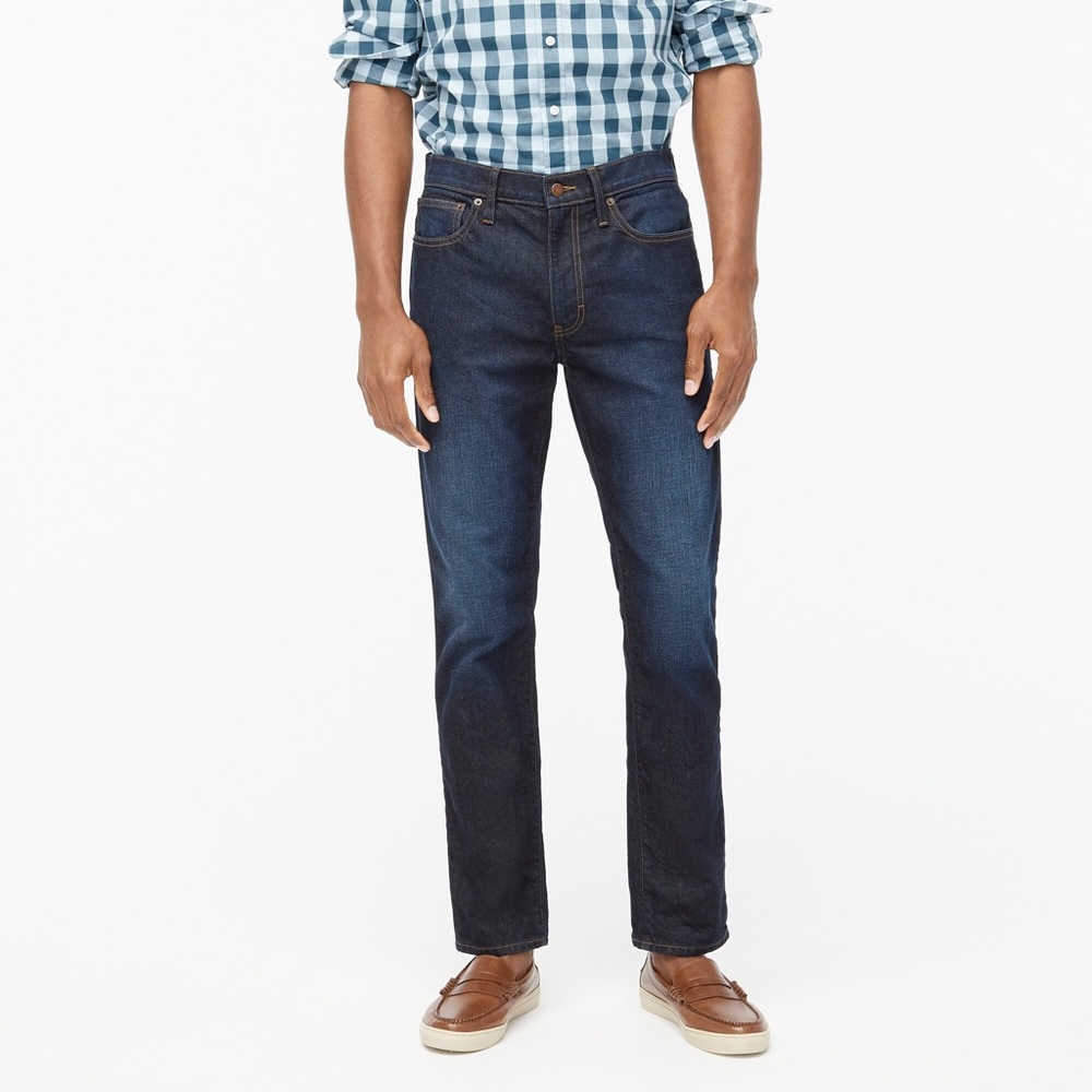 J.CREW Mens Straight-Fit Jeans Vintage Flex